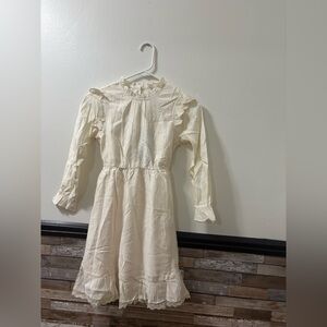 Elegant Cream Kids Dress Size 9-10 NWT